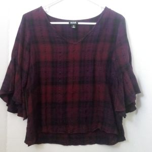 Plaid blouse